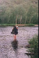 Norbi im Wasser